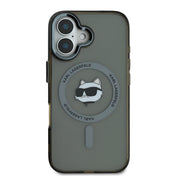 เคสไอโฟน Choupette Head รองรับ MagSafe สำหรับ iPhone 16 สี Black จากแบรนด์ KARL LAGERFELD