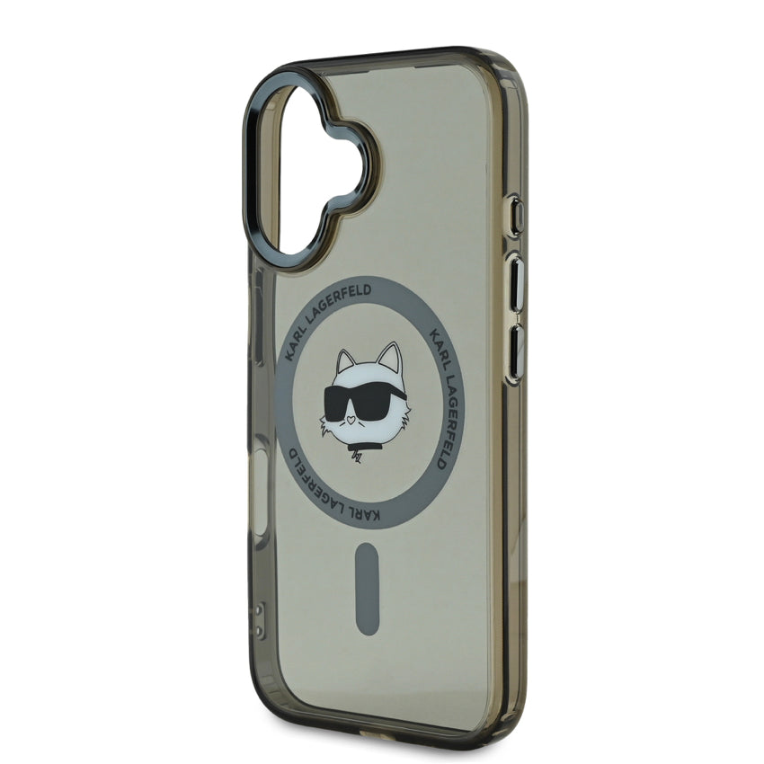 iPhone 16 Case Karl Choupette Head MagSafe - Black
