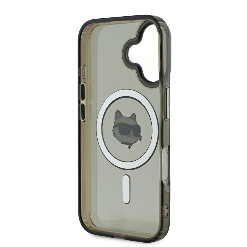 iPhone 16 Case Karl Choupette Head MagSafe - Black