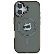 เคสไอโฟน Choupette Head รองรับ MagSafe สำหรับ iPhone 16 Plus สี Black จากแบรนด์ KARL LAGERFELD
