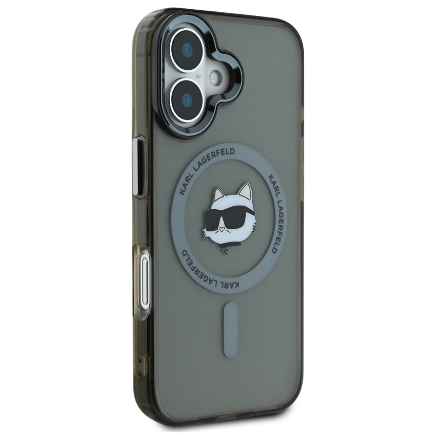 iPhone 16 Plus Case Karl Choupette Head MagSafe - Black