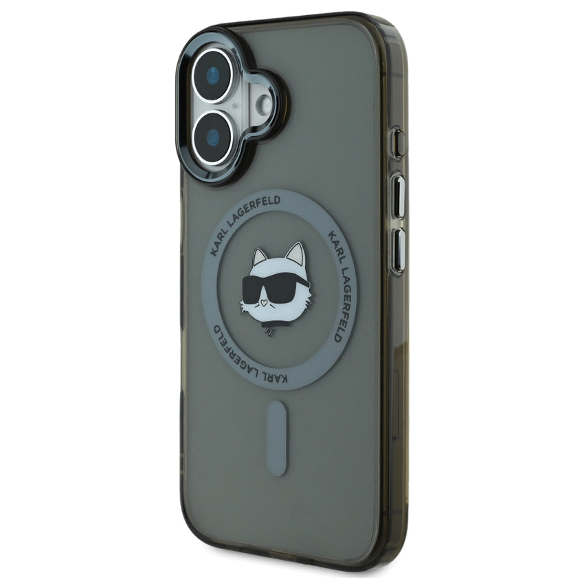 iPhone 16 Plus Case Karl Choupette Head MagSafe - Black