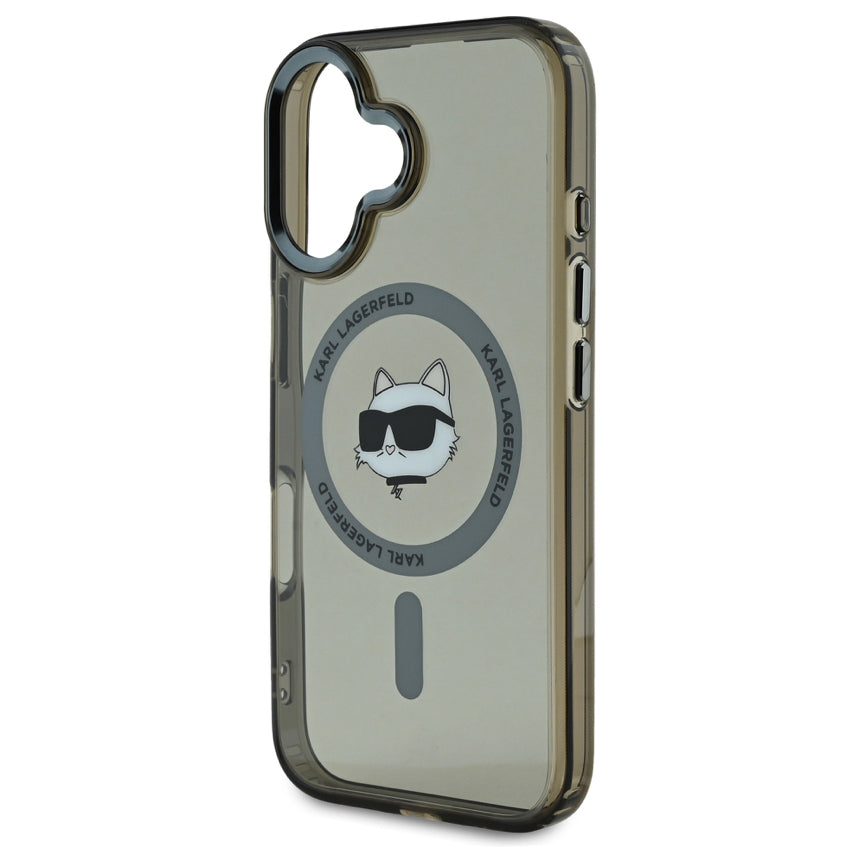 iPhone 16 Plus Case Karl Choupette Head MagSafe - Black