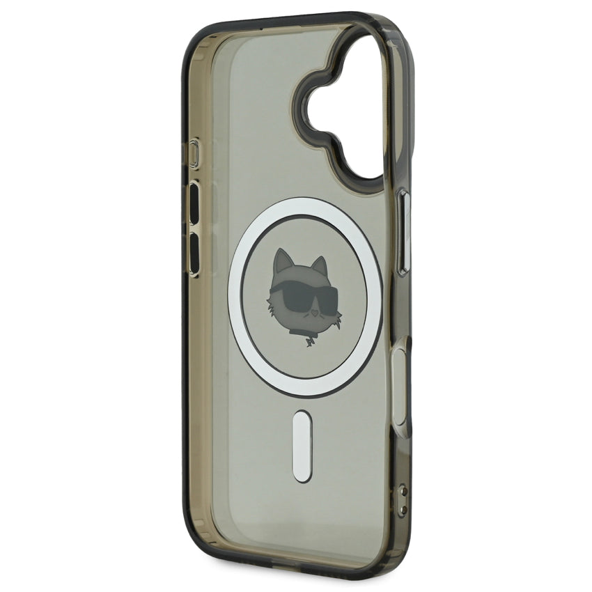 iPhone 16 Plus Case Karl Choupette Head MagSafe - Black
