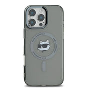เคสไอโฟน Choupette Head รองรับ MagSafe สำหรับ iPhone 16 Pro สี Black จากแบรนด์ KARL LAGERFELD