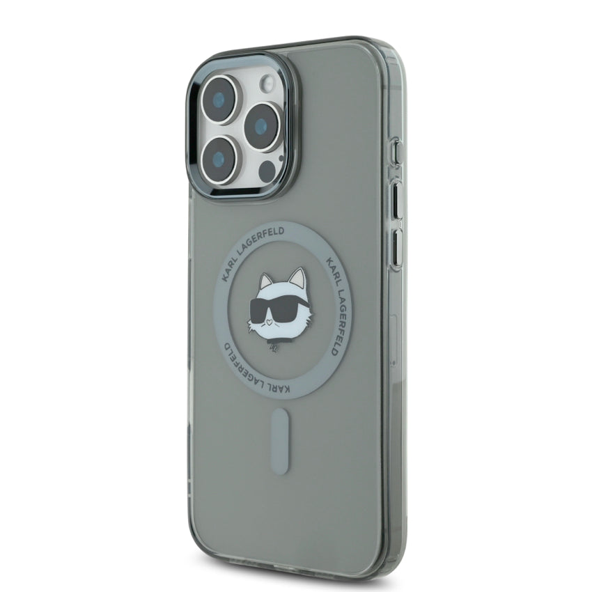 iPhone 16 Pro Case Karl Choupette Head MagSafe - Black