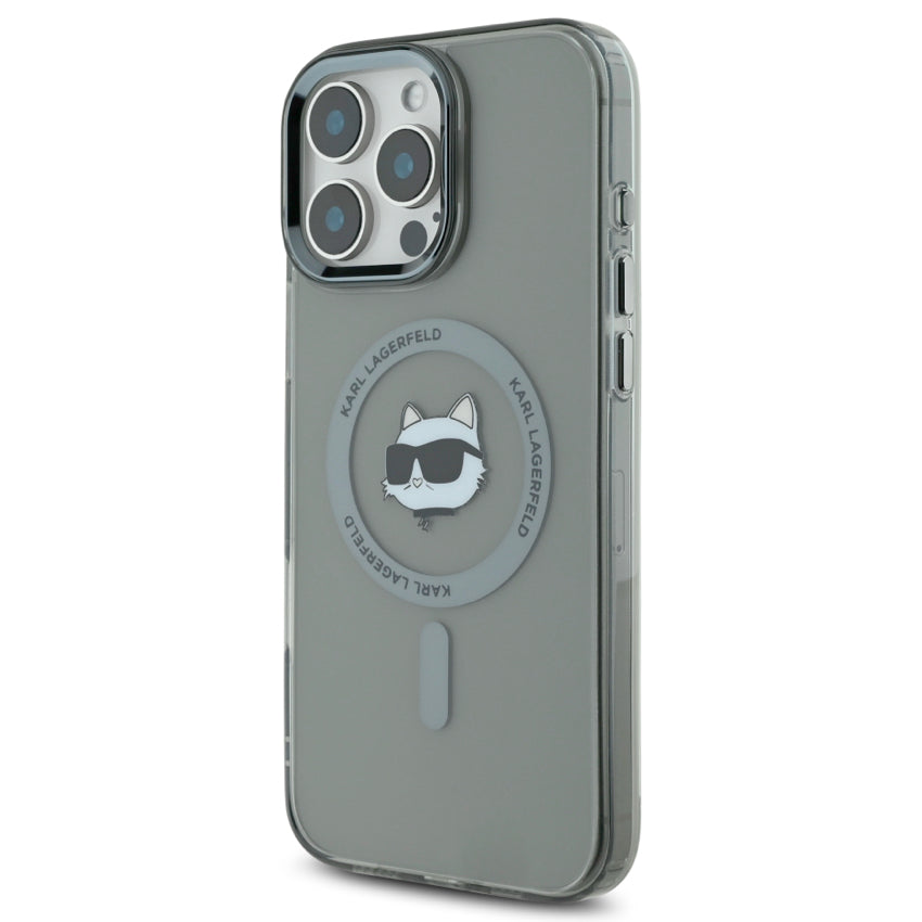 iPhone 16 Pro Max Case Karl Choupette Head MagSafe - Black