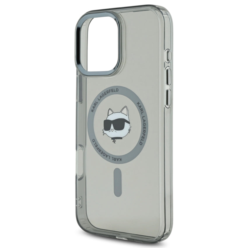 iPhone 16 Pro Max Case Karl Choupette Head MagSafe - Black
