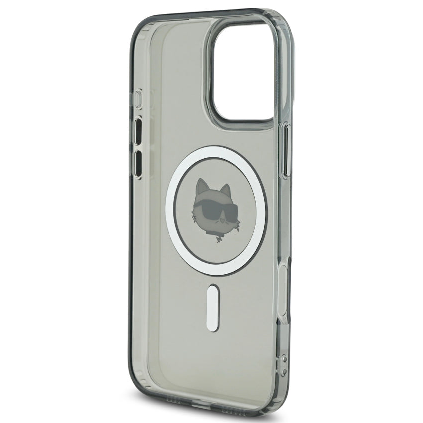 iPhone 16 Pro Max Case Karl Choupette Head MagSafe - Black