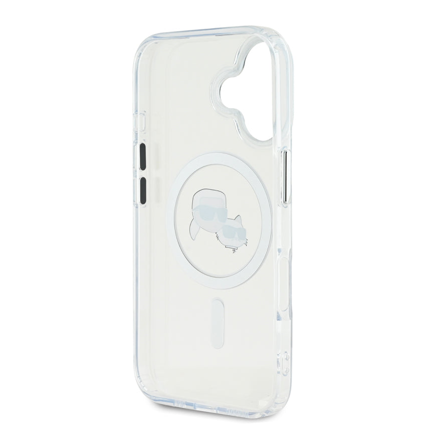 iPhone 16 Case Karl Karl-Choupette Head MagSafe - White