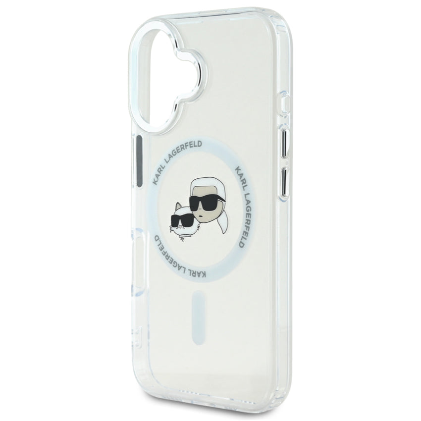 iPhone 16 Plus Case Karl Karl-Choupette Head MagSafe - White