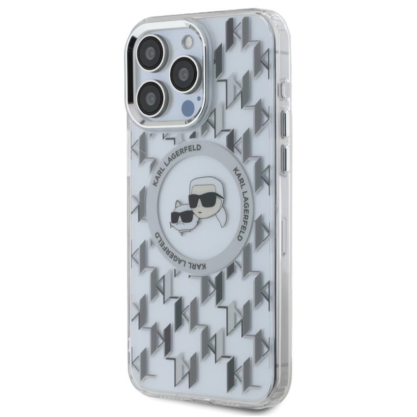 iPhone 16 Pro Max Case Karl Karl-Choupette Head MagSafe - Transparent