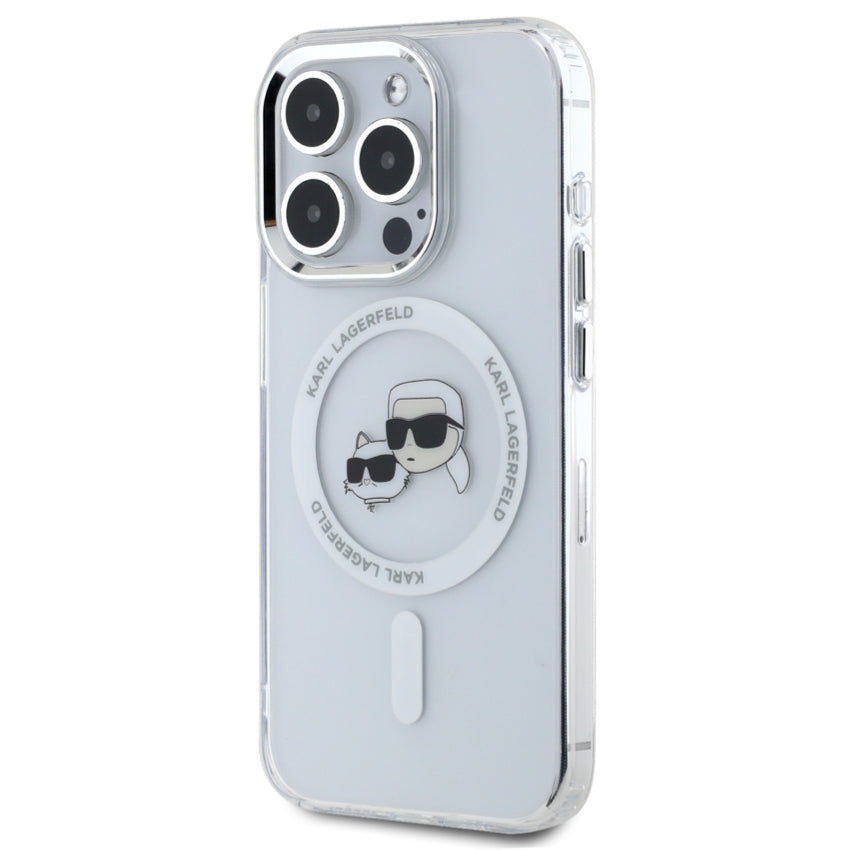 iPhone 16 Pro Max Case Karl Karl-Choupette Head MagSafe - White