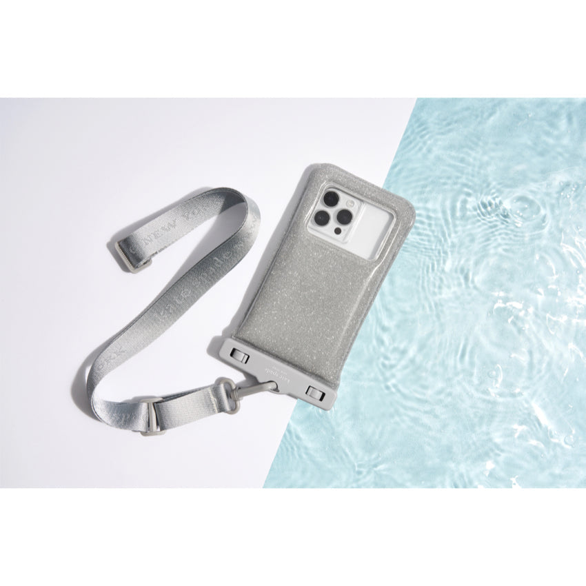 Kate Spade Waterproof Floating Pouch - Silver Glitter