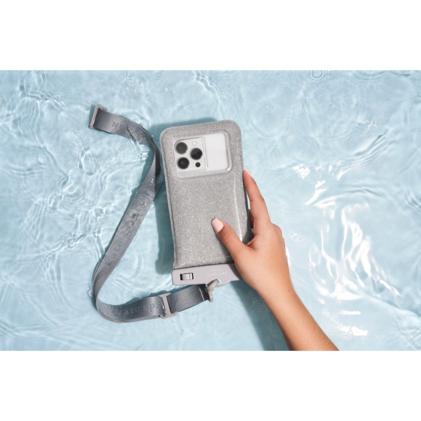 Kate Spade Waterproof Floating Pouch - Silver Glitter