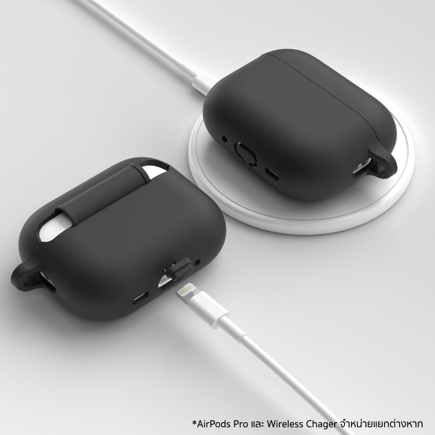 KEYBUDZ Elevate Keychain Case for AirPods Pro 3 - Black