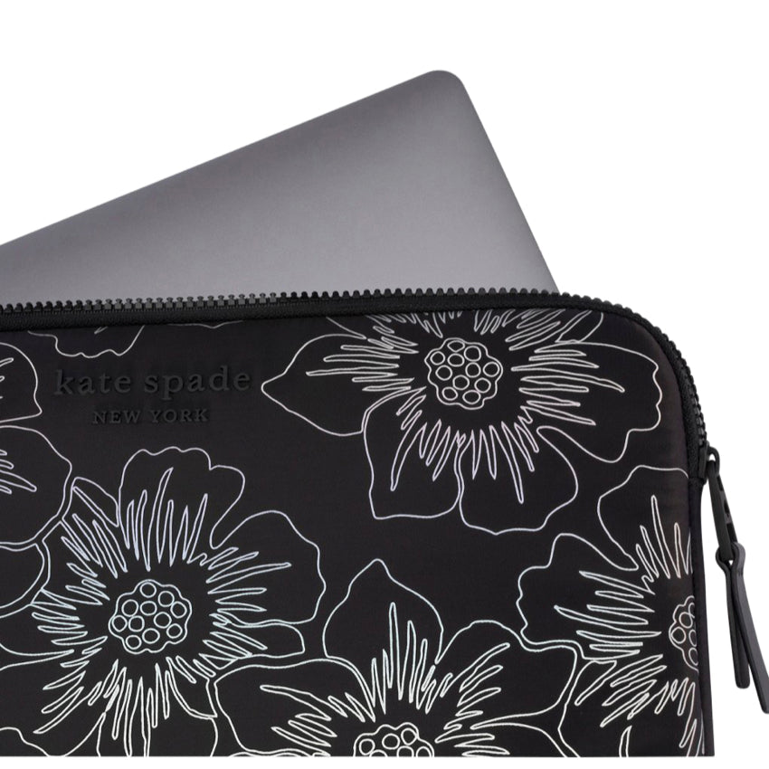 KATE SPADE Puffer Sleeve 14 inches - Hollyhock Iridescent Black
