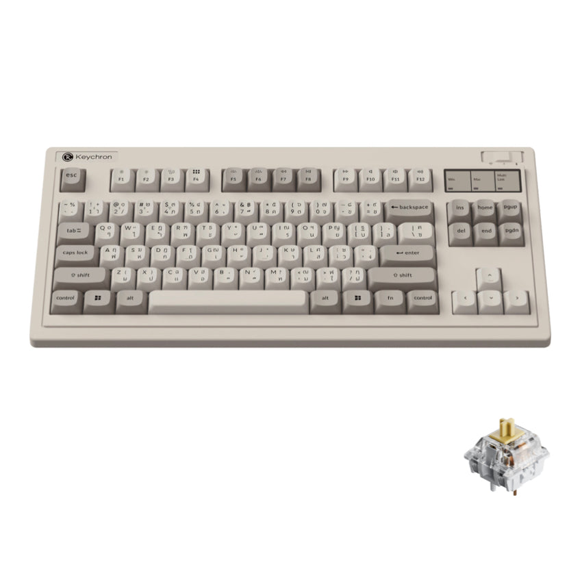 คีย์บอร์ดไร้สาย Keychron R3 Banana Switch พิมพ์แม่นำ ลื่นไหล แบรนด์ KEYCHRON