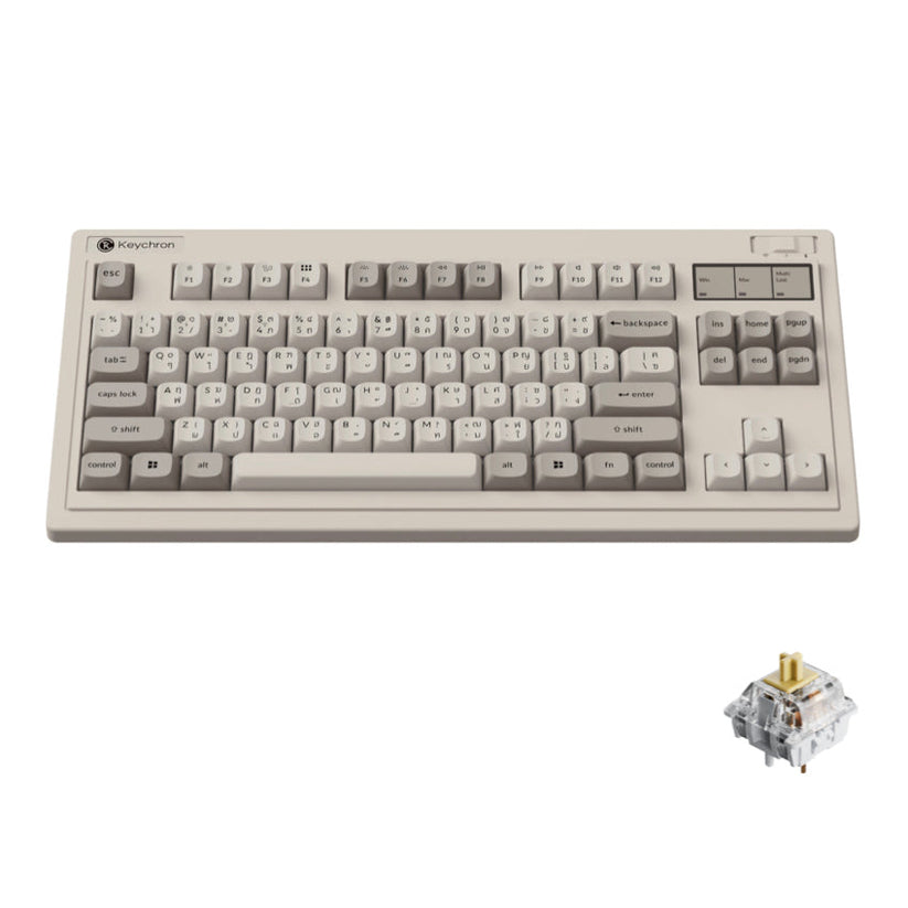 คีย์บอร์ดไร้สาย Keychron R3 Banana Switch พิมพ์แม่นำ ลื่นไหล แบรนด์ KEYCHRON