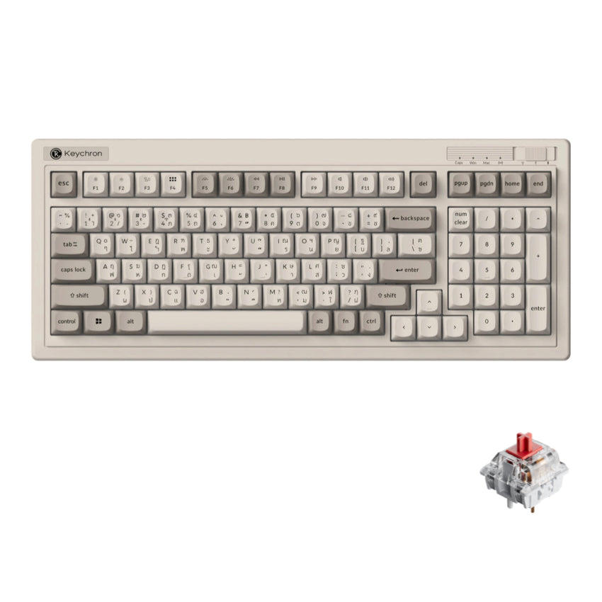 คีย์บอร์ดไร้สาย Keychron R5 Wireless Red Switch แบรนด์ KEYCHRON