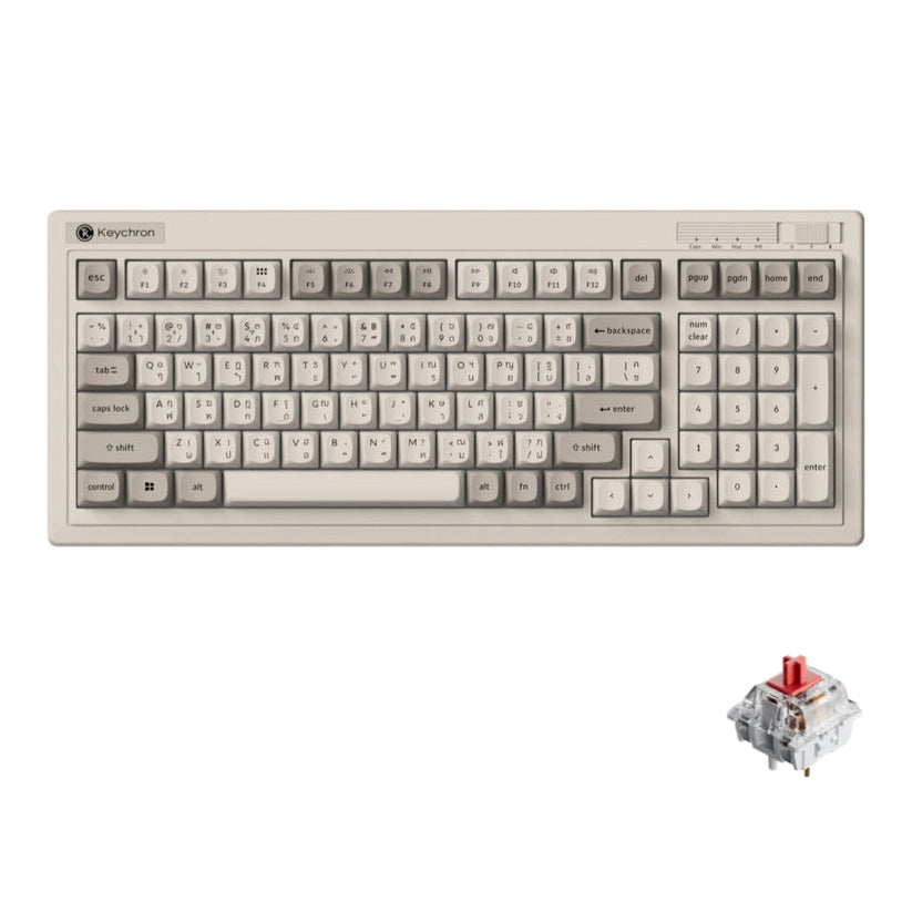 คีย์บอร์ดไร้สาย Keychron R5 Wireless Red Switch แบรนด์ KEYCHRON