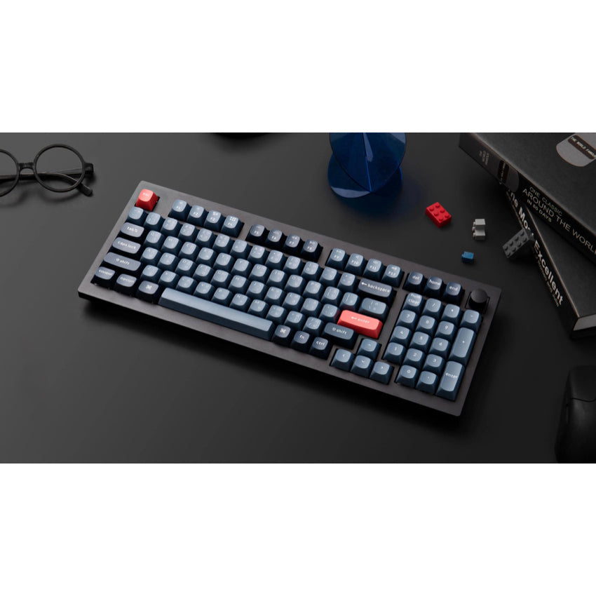 Keychron V5 Max RGB swappable Red Switch - Black - Knob -PBT DS TH