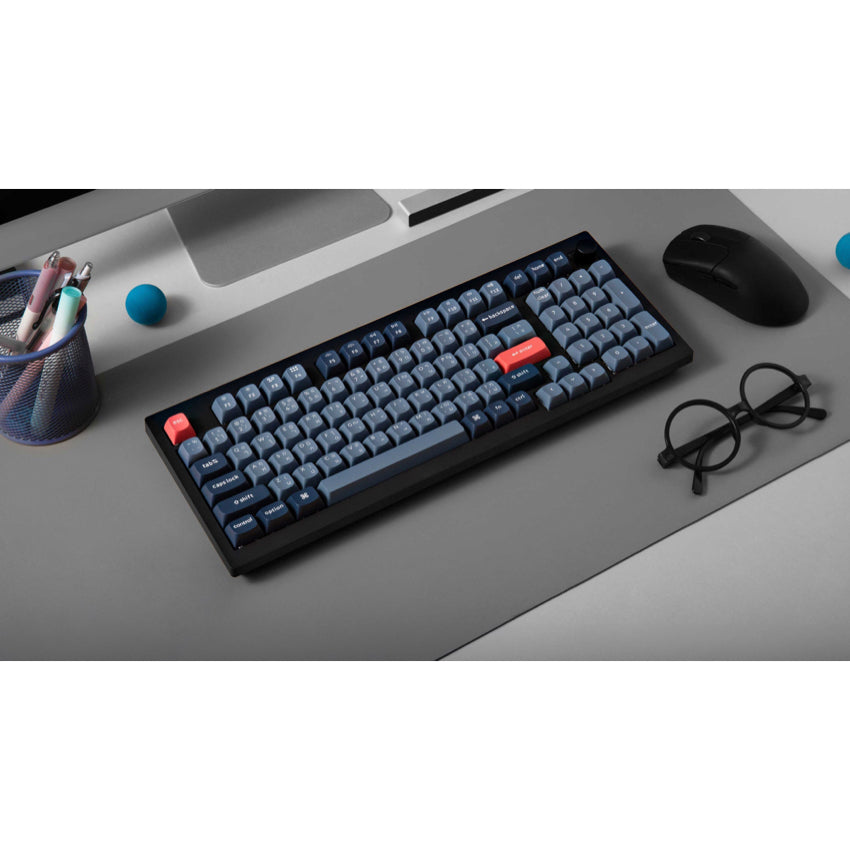 Keychron V5 Max RGB swappable Red Switch - Black - Knob -PBT DS TH