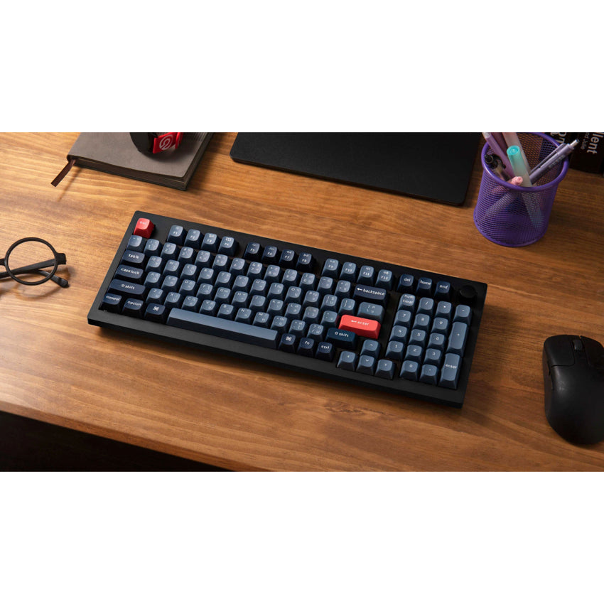 Keychron V5 Max RGB swappable Red Switch - Black - Knob -PBT DS TH