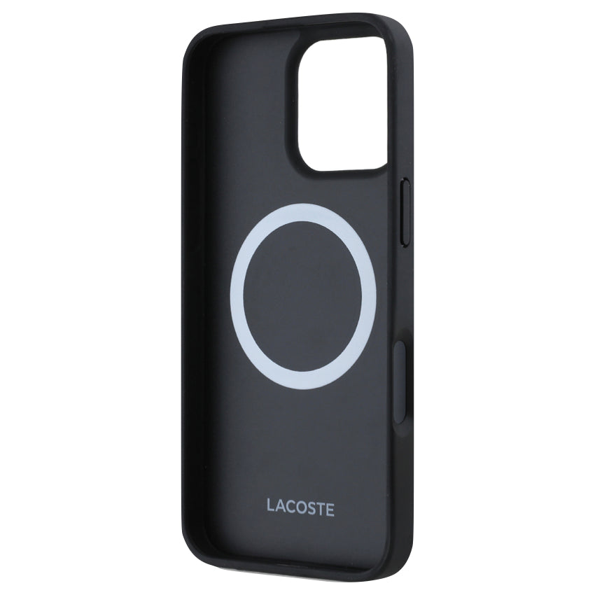 iPhone 16 Pro Max Case Lacoste MagSafe Hard Case PVC Monogram - Khaki