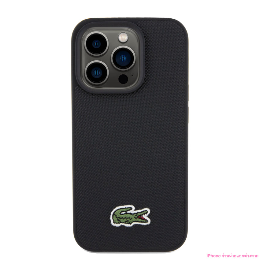 LACOSTE Mag Hard Case for iPhone 15 Pro - Black