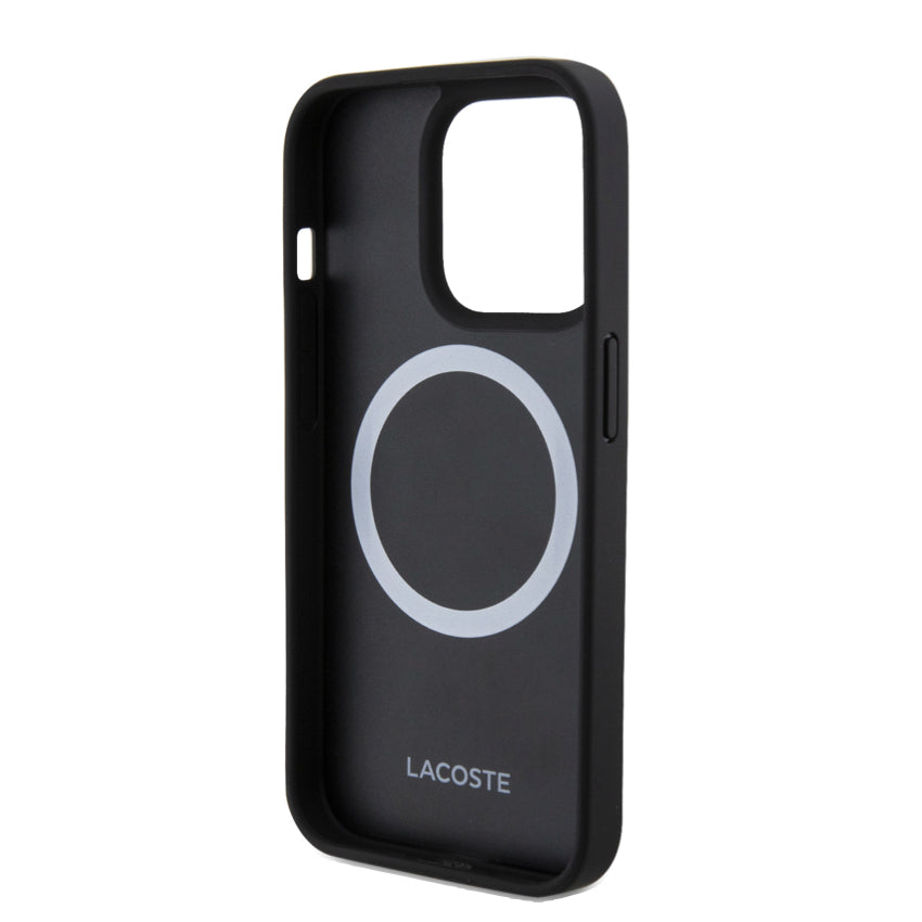 LACOSTE Mag Hard Case for iPhone 15 Pro - Black