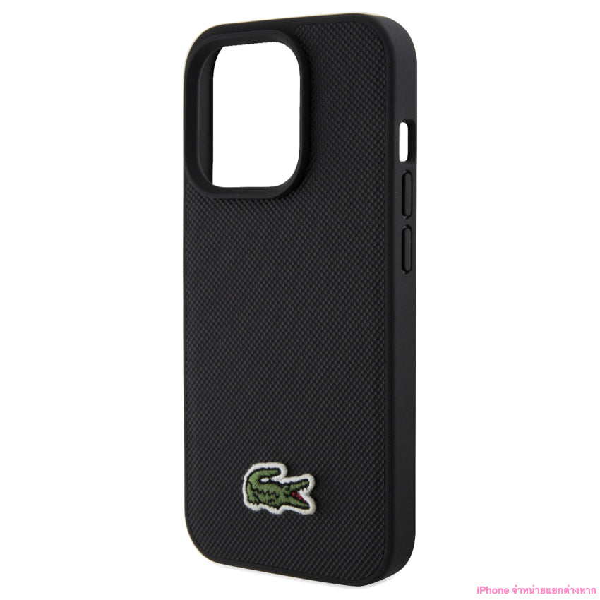 Lacoste Mag Hard Case for iPhone 15 Pro Max - Black