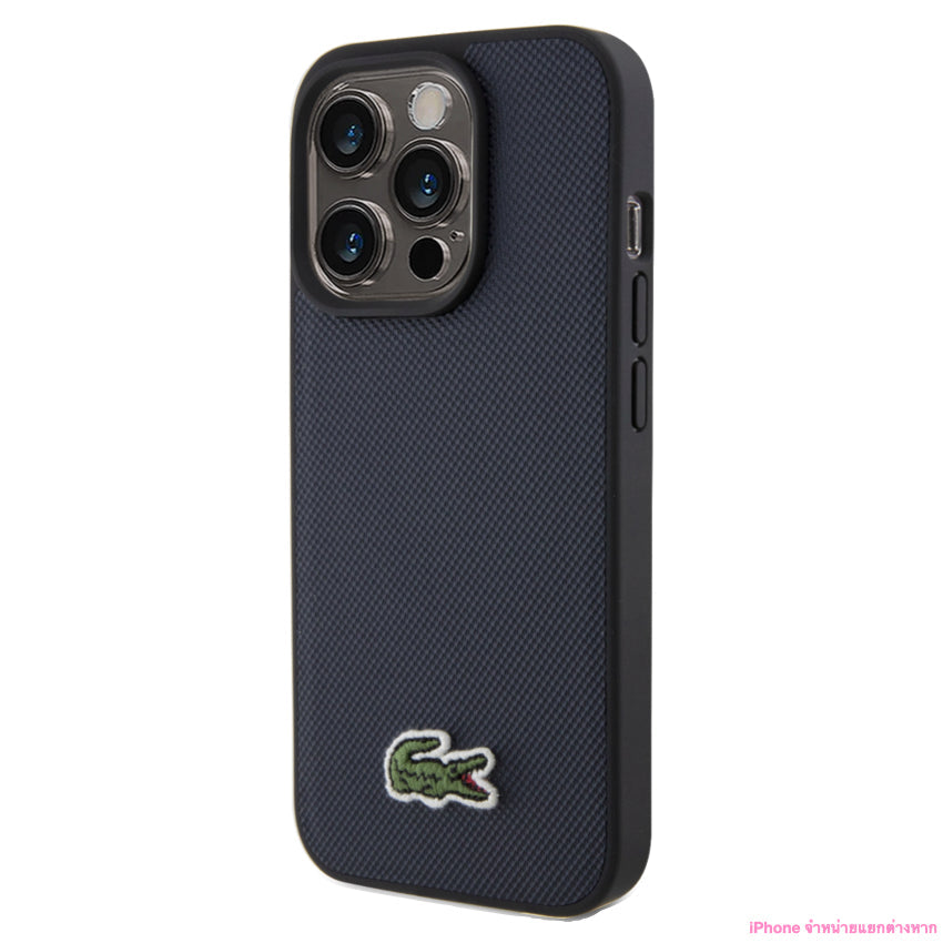 Lacoste Mag Hard Case for iPhone 15 Pro Max - Navy