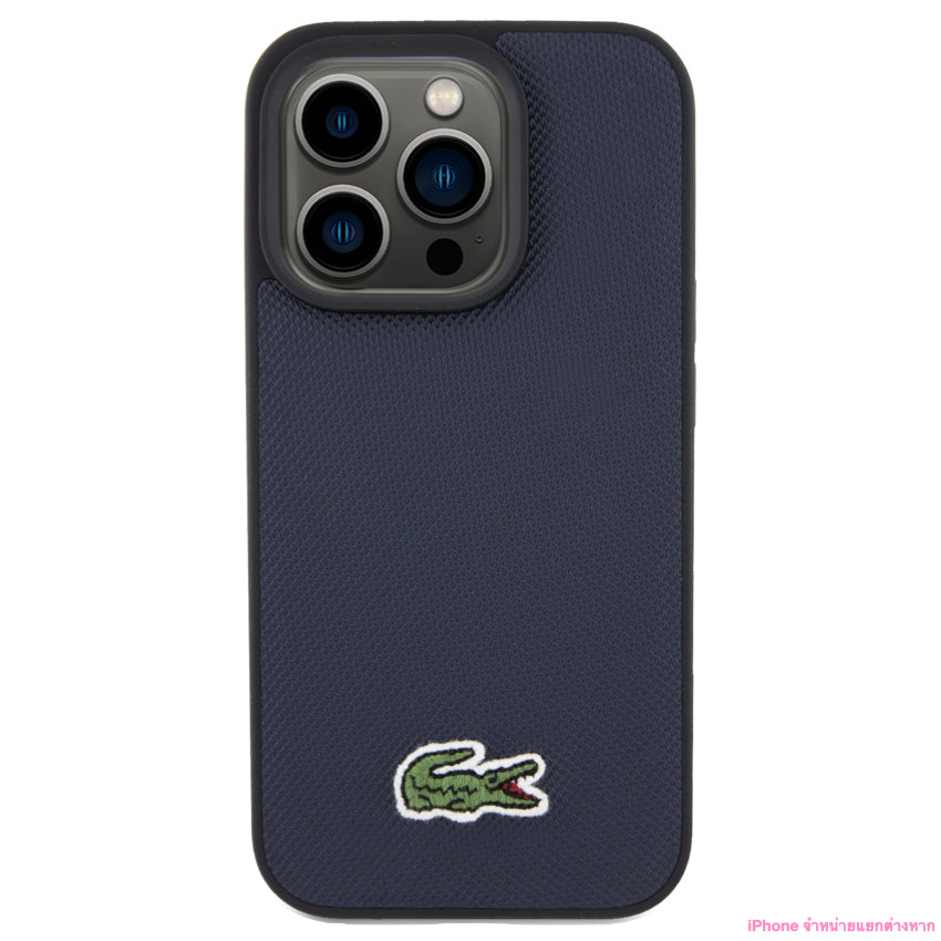 Lacoste Mag Hard Case for iPhone 15 Pro Max - Navy