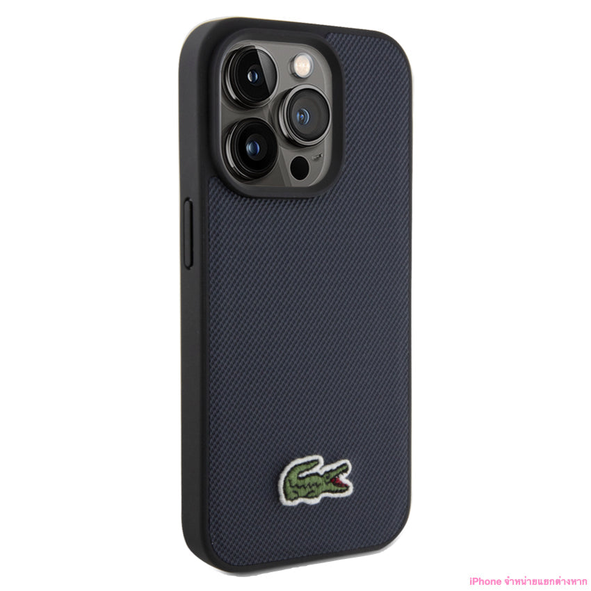 Lacoste Mag Hard Case for iPhone 15 Pro Max - Navy