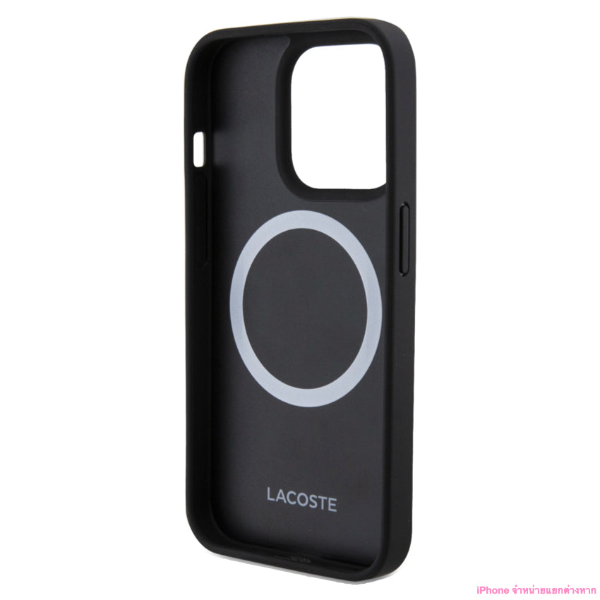 Lacoste Mag Hard Case for iPhone 15 Pro Max - Navy