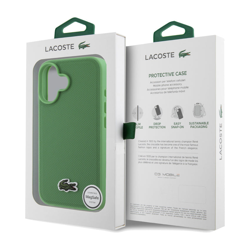 iPhone 16 Plus Case Lacoste MagSafe Hard - Green