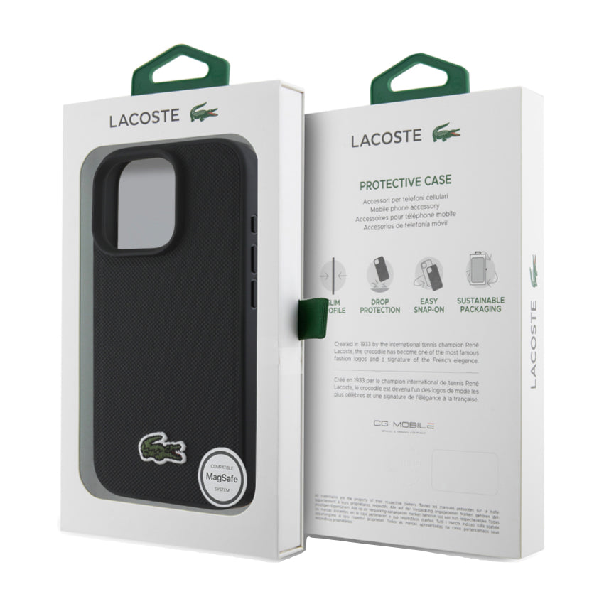 iPhone 16 Pro Case Lacoste MagSafe Hard - Black