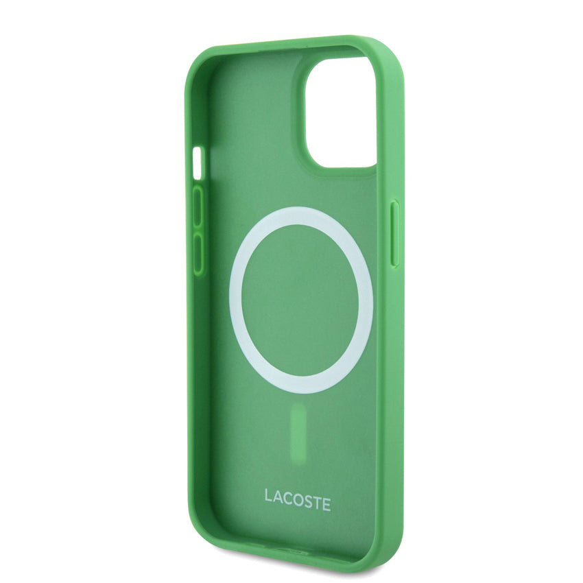 LACOSTE Mag Hard Case for iPhone 15 - Green