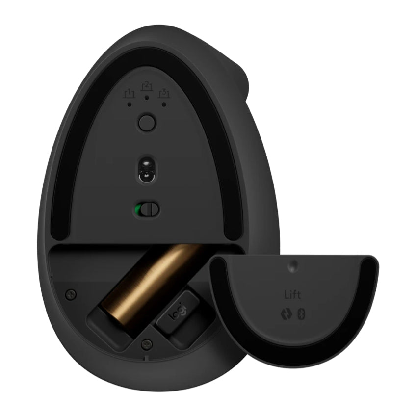 Logitech Lift Vertical Ergonomic Mouse - BLACK