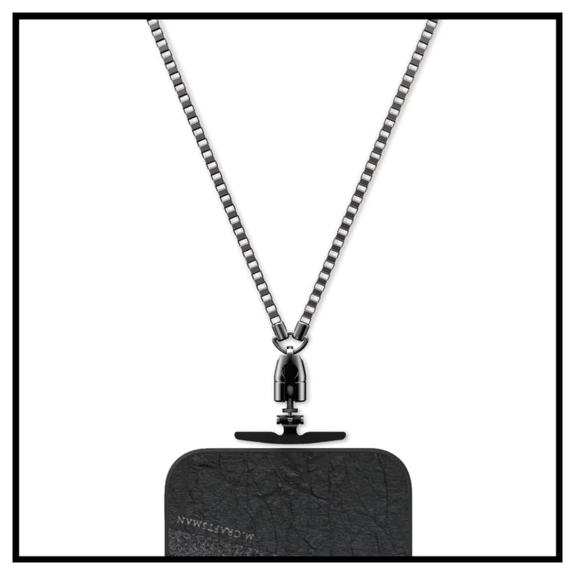 สายคล้องคอโทรศัพท์มือถือ Yoggle Chain สี Dark Grey ขนาดไซส์ M แบรนด์ M.CRAFTSMAN