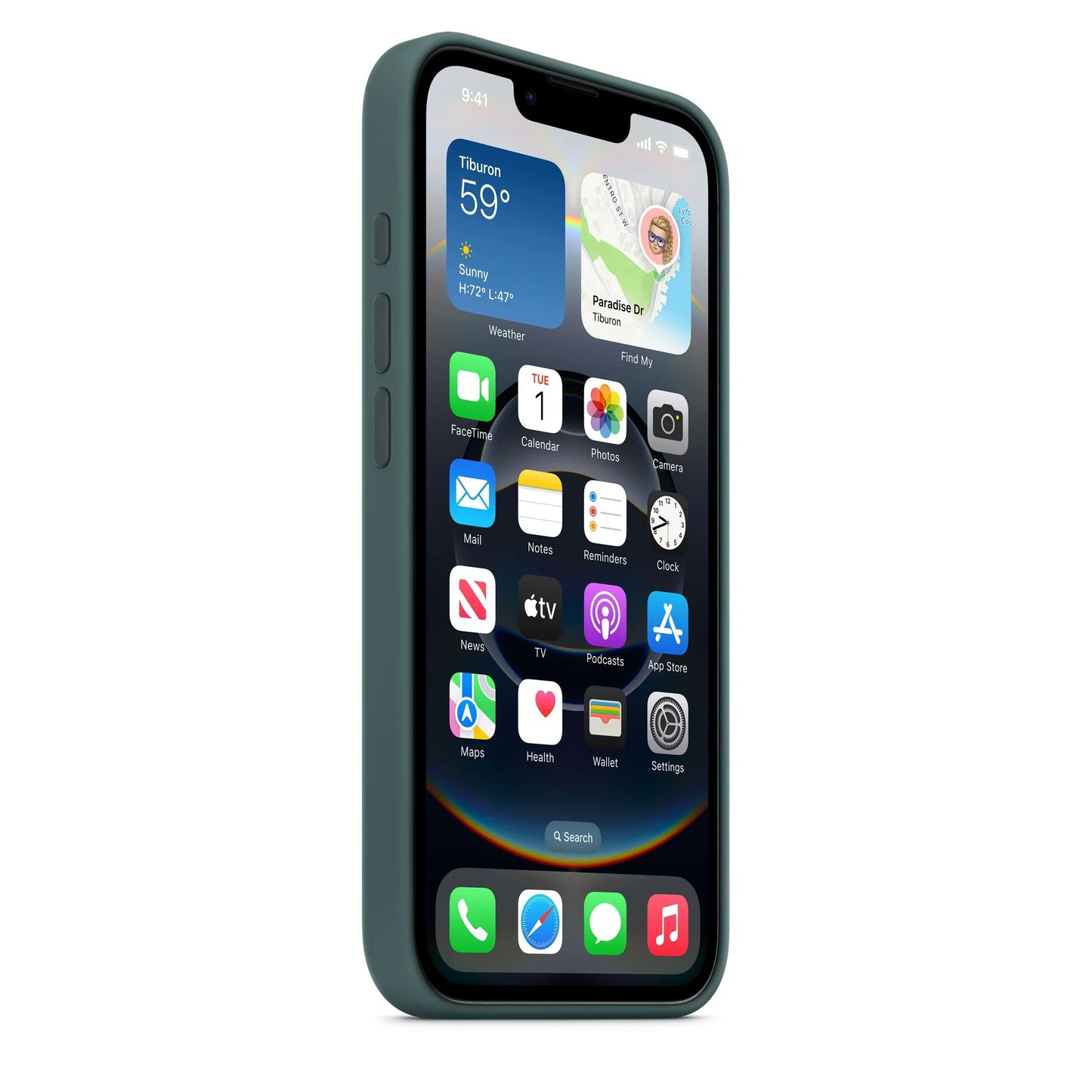 iPhone 16e Silicone Case   Lake Green