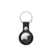 AirTag Leather Key Ring - Midnight