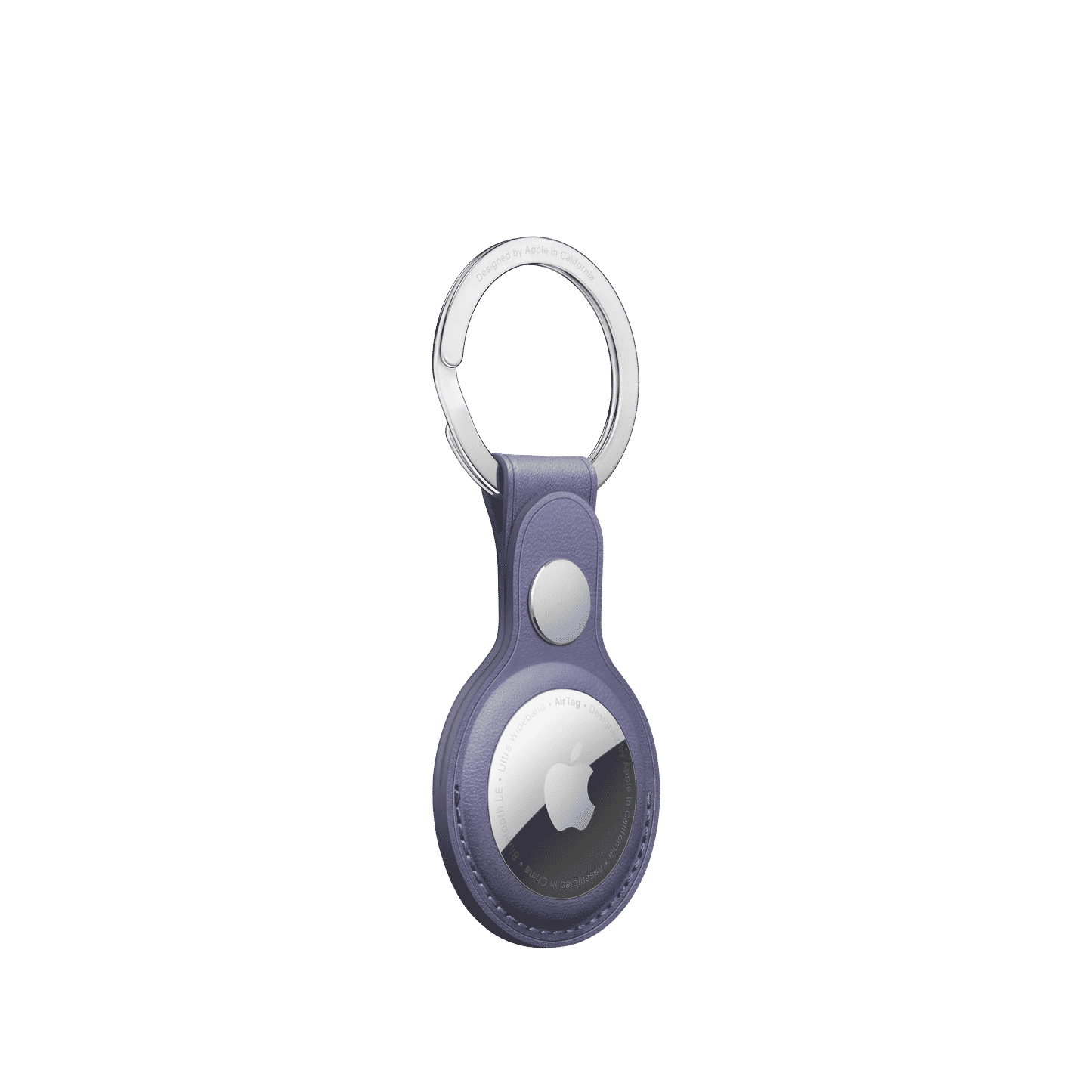 AirTag Leather Key Ring - Wisteria