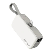 Momax 1-Power Mini 5000mAh Bulit-in foldable Lightning connector Battery pack (White)