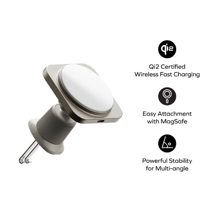 MOMAX Q2.Mag Mount Qi2 Magnetic Wireless Charging Car Mount