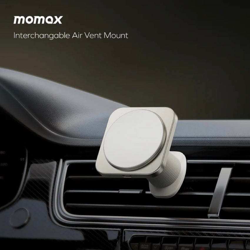 MOMAX Q2.Mag Mount Qi2 Magnetic Wireless Charging Car Mount