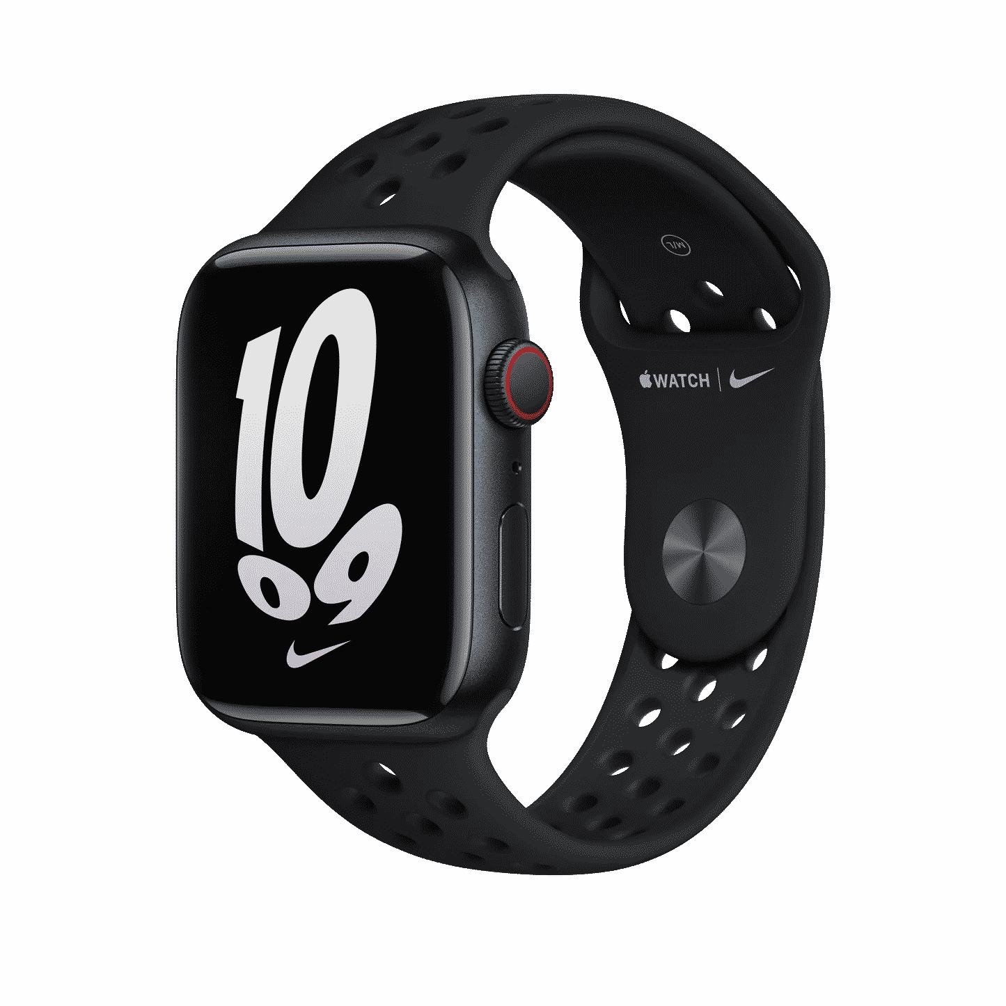 45mm Black/Black Nike Sport Band