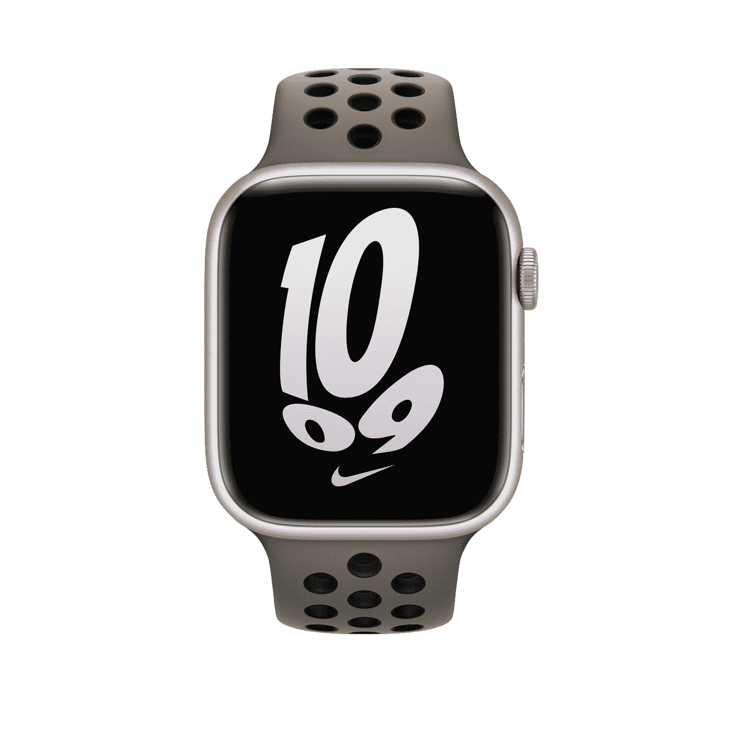 45mm Olive Gray/Black Nike Sport Band