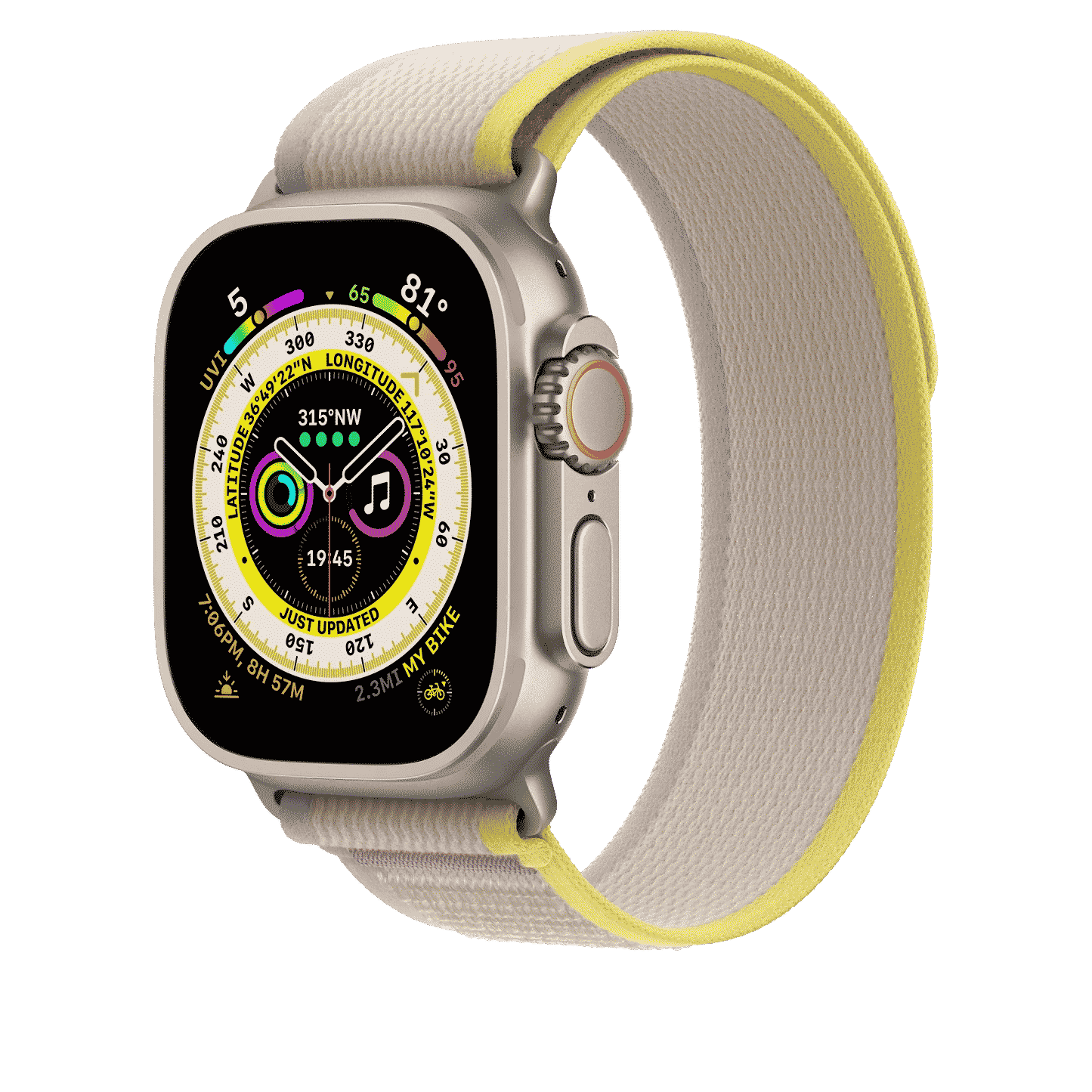 49mm Yellow/Beige Trail Loop - M/L